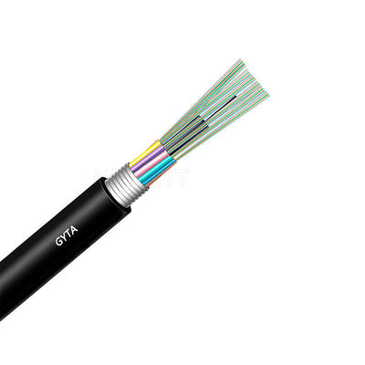 4-96 Cores Fiber Optic Cable KEXINT GYTA Outdoor Black Armoured Stranded Loose Tube
