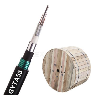 GYTA53 2-144 Cores Fiber Optical Cable KEXINT FTTH G.652D Multitube Armored Stranded