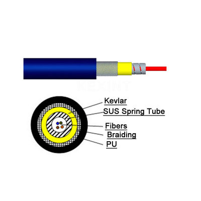 KEXINT GJKXTKJ-48B6a2 FTTH GJSFJV Indoor Fiber Optical Cable Blue SM Multimode