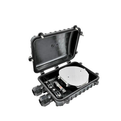 2 Ports Outdoor Waterproof UV Proof Fiber Optic Splice Closure FTTH IP68 6-96 Cores