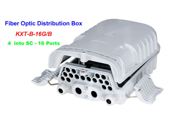 16 ~ 96 Cores FTTH Fiber Optic Distribution Box 4 into SC 16 Ports Wall mounting Holding pole