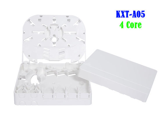 FTTH 4 Core Fiber Optic With Adapters Distribution Terminal Box with 4 Adapters