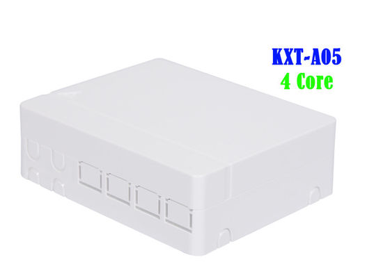 FTTH 4 Core Fiber Optic With Adapters Distribution Terminal Box with 4 Adapters