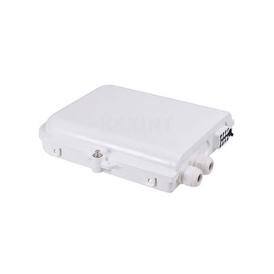 KEXINT KXT-A-8B FTTH Fiber Optic Distribution Box 8 Cores Outdoor IP66 Waterproof White