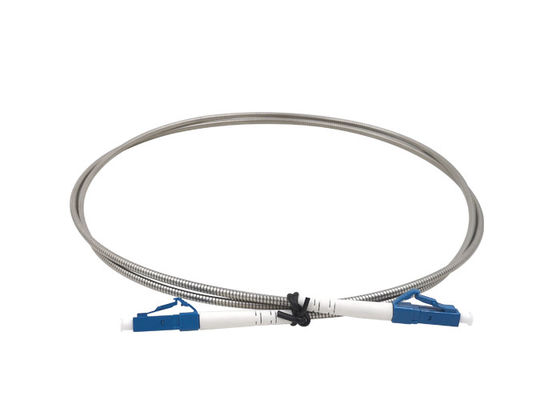 Network SM Fiber Optic Patch Cord LC UPC 1 3 Meters Armored Metal Jacket