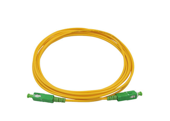 Single Mode SC/APC -SC/APC Fiber Optical Patch Cord 10M Low Loss Return Loss 60dB