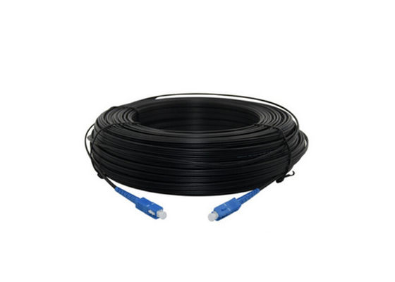 FTTH Drop Cable Patch Cord Fiber Optic Cable Cable With Connector SC/APC SC/UPC 50M