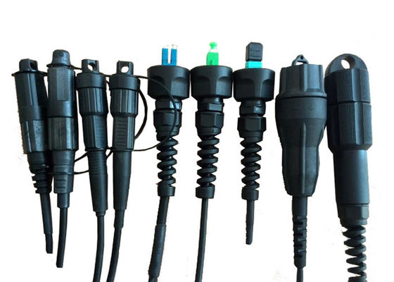 ODVA-SC/LC Waterproof Fiber Optical Patch Cord 0.2db Insertion Loss For RRU BBU