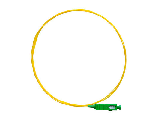 Yellow Fiber Optical Patch Cord Pigtail Single Mode SC/APC G657A2 0.9mm Return 65dB