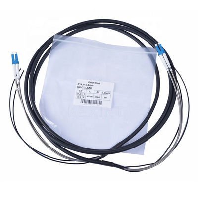 G657A2 LC UPC Fiber Patch Cord SM Duplex Armoured