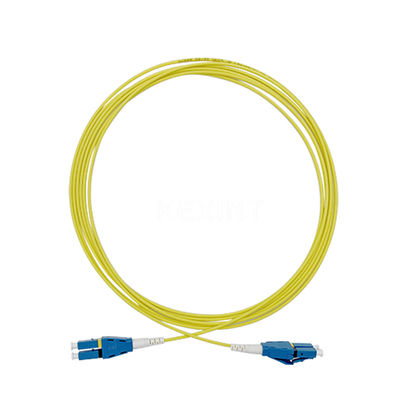 Ftth Lc / Upc Uniboot 2.0mm Single Mode Dulplex Fiber Optic Patch Cord Lszh 3m