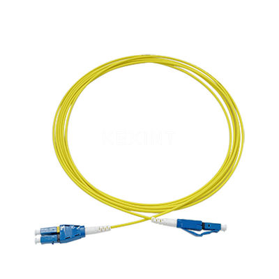 Ftth Lc / Upc Uniboot 2.0mm Single Mode Dulplex Fiber Optic Patch Cord Lszh 3m