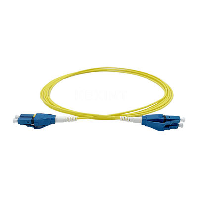 Ftth Lc / Upc Uniboot 2.0mm Single Mode Dulplex Fiber Optic Patch Cord Lszh 3m
