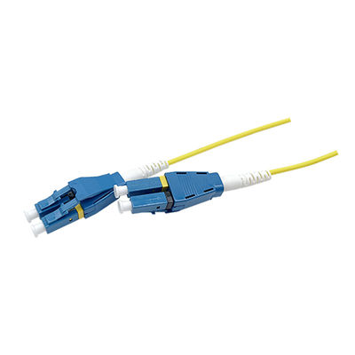 Ftth Lc / Upc Uniboot 2.0mm Single Mode Dulplex Fiber Optic Patch Cord Lszh 3m