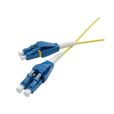 Ftth Lc / Upc Uniboot 2.0mm Single Mode Dulplex Fiber Optic Patch Cord Lszh 3m