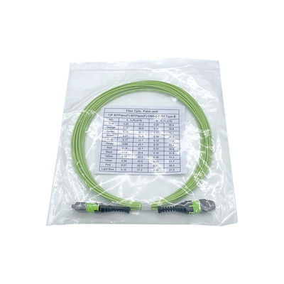 KEXINT 12 Core OM5 Fiber Optic Patch Cord 2.0mm 5M Type B Multimode