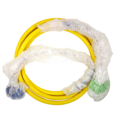 FTTH 64 Cores Unitube Yellow Fiber Patch Cables With Different Connector