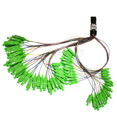 FTTH 64 Cores Unitube Yellow Fiber Patch Cables With Different Connector