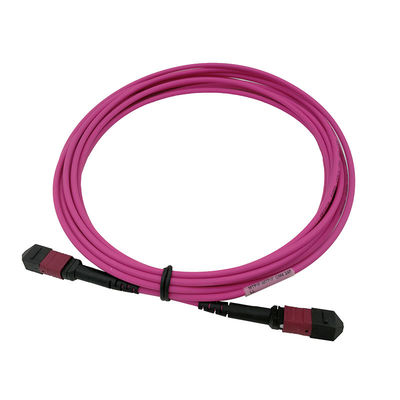 G657A1 Fiber Optical Patch Cord 24 Cores Red Low Insertion Loss