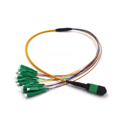 OM3 OM4 G657A Fiber Optic Trunk Cable 24 Core MTP MPO LC  Connector