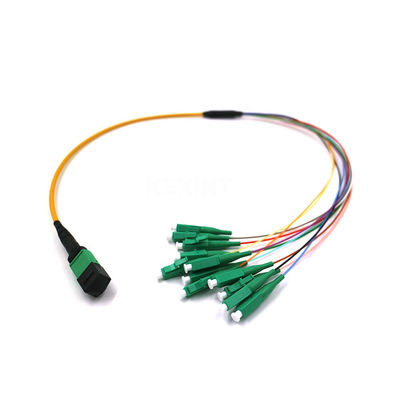 OM3 OM4 G657A Fiber Optic Trunk Cable 24 Core MTP MPO LC  Connector