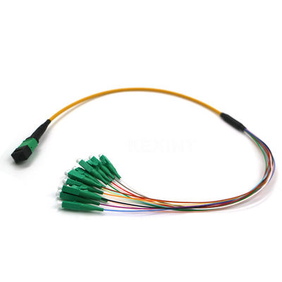 OM3 OM4 G657A Fiber Optic Trunk Cable 24 Core MTP MPO LC  Connector