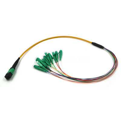 OM3 OM4 G657A Fiber Optic Trunk Cable 24 Core MTP MPO LC  Connector
