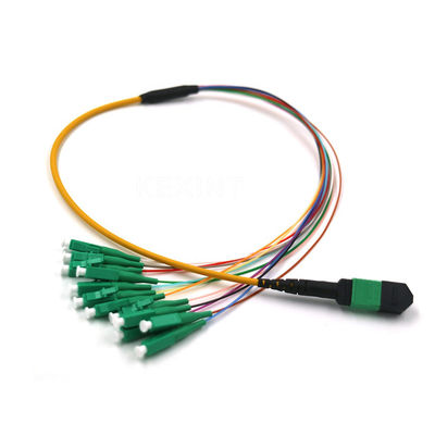 OM3 OM4 G657A Fiber Optic Trunk Cable 24 Core MTP MPO LC  Connector