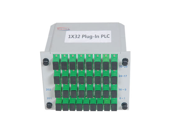SC APC Fiber Optical Splitter 1×32 Single Mode Low PDL Compact Design