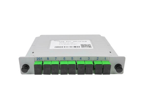 Fast 1x8 PLC Splitter Fibre Separation , Single Mode Fiber Splitter LGX