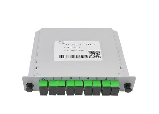 Fast 1x8 PLC Splitter Fibre Separation , Single Mode Fiber Splitter LGX