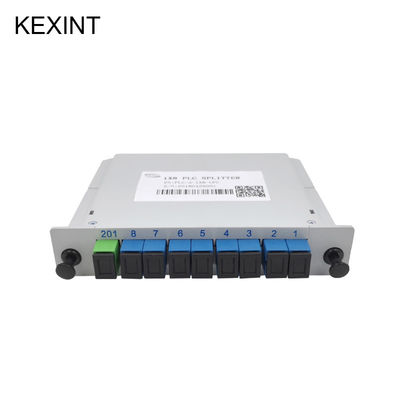 1*8  Fiber Optic PLC Splitter Fibre Separation Single Mode LGX SC/UPC Connector Box