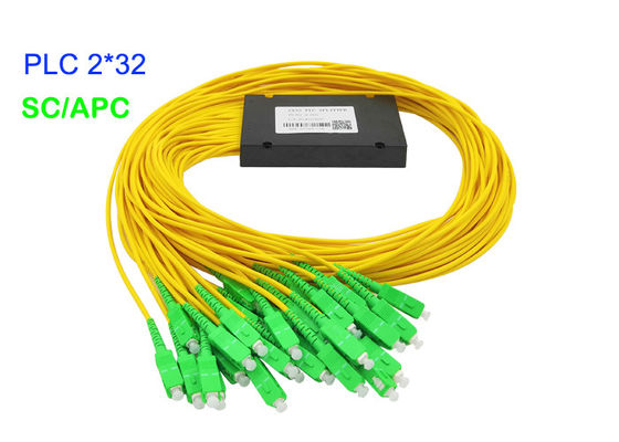 ABS Box Fiber Optic PLC Splitter 3.0mm G657A1 SC/APC 17.2dB Insertion Loss G657A1