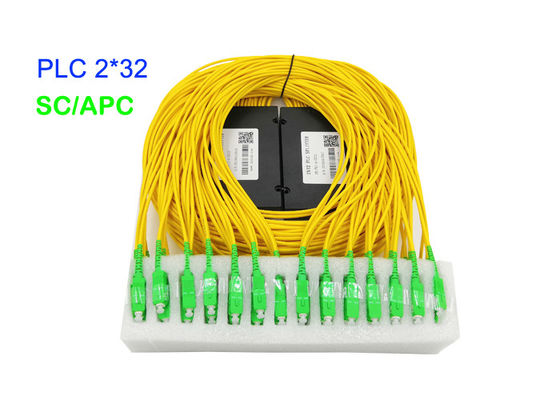 ABS Box Fiber Optic PLC Splitter 3.0mm G657A1 SC/APC 17.2dB Insertion Loss G657A1