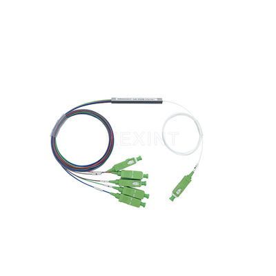 KEXINT Single Mode G657A1 Fiber PLC Optical Splitter Mini Type 1x5 SC APC Connector