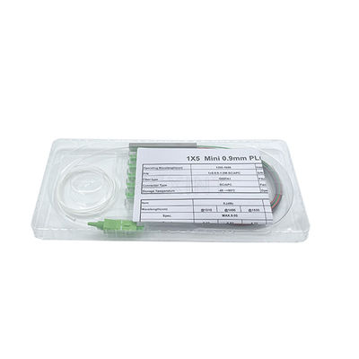 KEXINT Single Mode G657A1 Fiber PLC Optical Splitter Mini Type 1x5 SC APC Connector