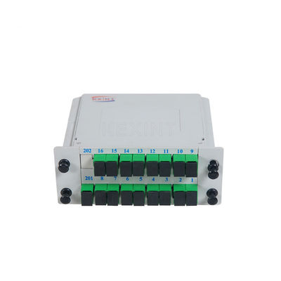 Coloured PLC Splitter 1X16 Fiber Separation SC APC Assette Type