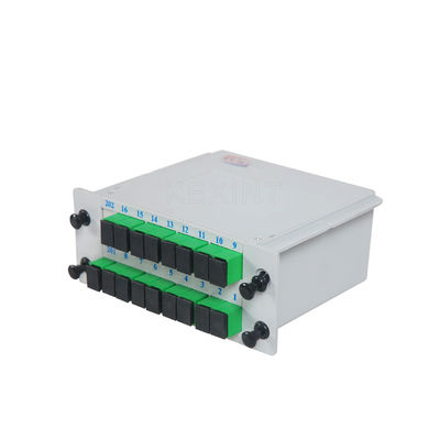 Coloured PLC Splitter 1X16 Fiber Separation SC APC Assette Type