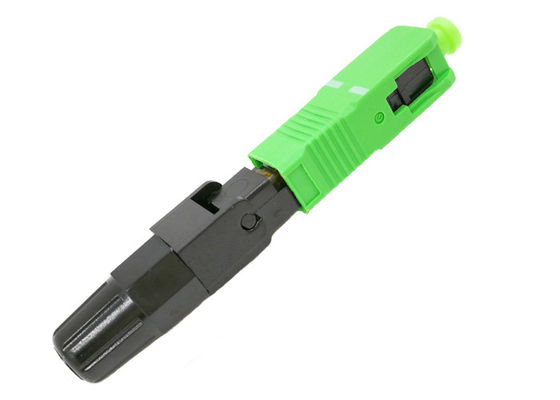 FTTH SC APC Fiber Optic Quick Connector Can be reused 55 mm Long Fast Connector