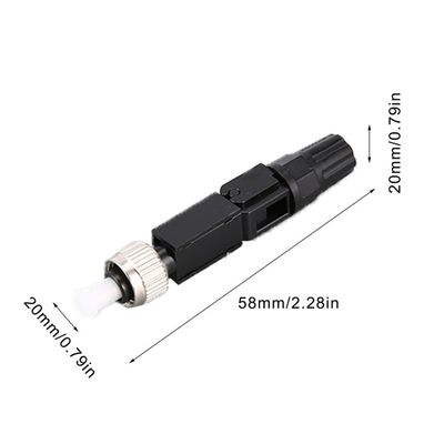 SM FC Single Mode Fiber Optic Quick Connectors 55mm Optical Connection Adapter