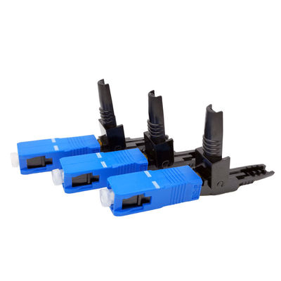 Clamshell SC-APC Fiber Optic Quick Connector 0.3dB Insertion Loss Easily Installed 55cm