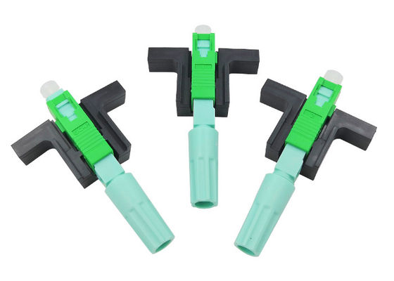 Low Loss 0.3dB Fast Connector T Type  Connect Fiber Optic Connectors SC/APC One Year Warranty