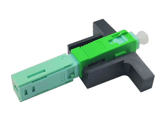 SC APC Fiber Optic Quick Connector Single Mode FTTH Tool 0.2dB Insertion Loss