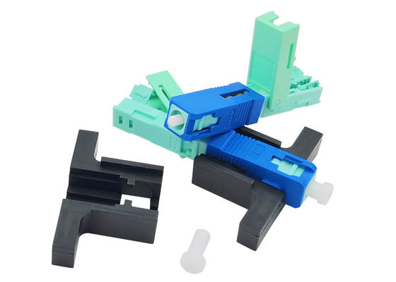Crimp Ceramic V Slot SC UPC Fiber Optic Fast Connector Quick Single Mode FTTH Tool