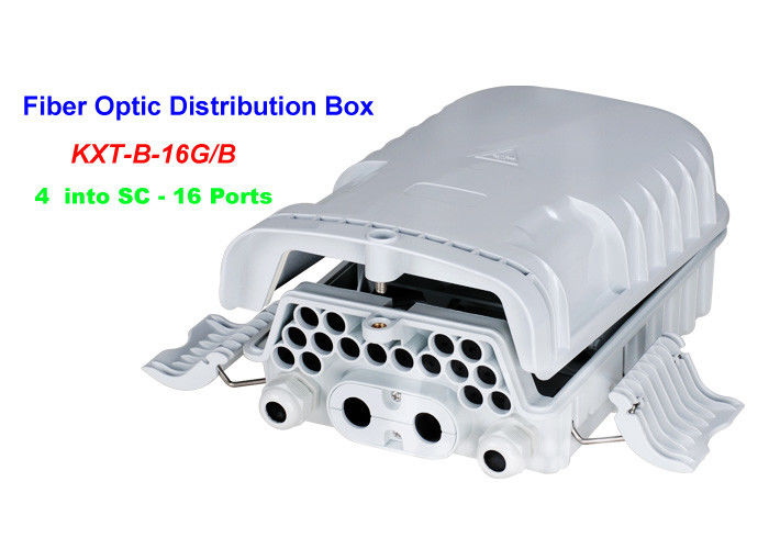 16 ~ 96 Cores FTTH Fiber Optic Distribution Box 4 into SC 16 Ports Wall mounting Holding pole
