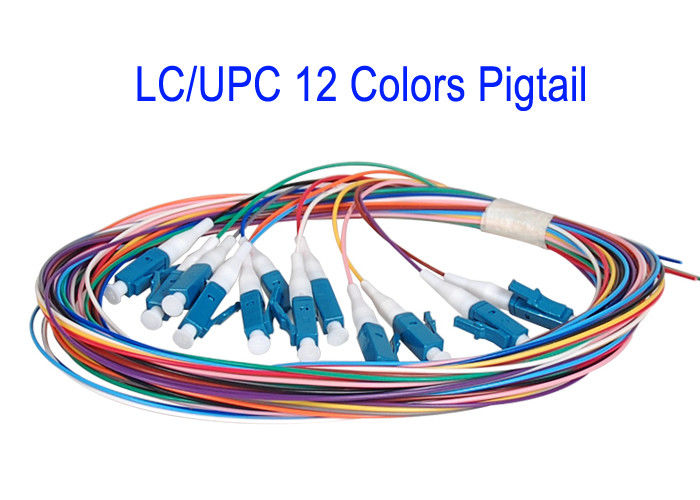 LC/UPC 12 Core Colors SM Patch Cord Fiber Patch Cables G652D G657A1 G657A2 1m 1.5m