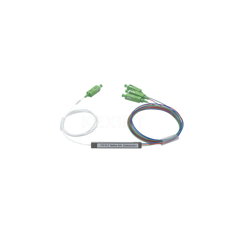 KEXINT 1x3 SC APC Mini Type Single Mode Fiber Splitter Low Insertion Loss Small Size