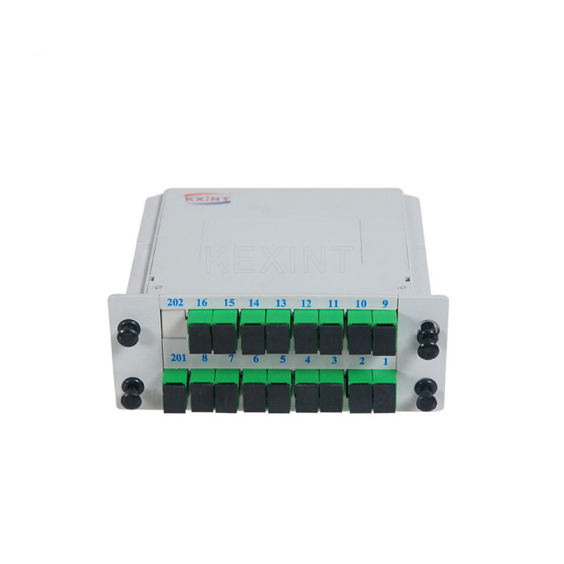 Coloured PLC Splitter 1X16 Fiber Separation SC APC Assette Type