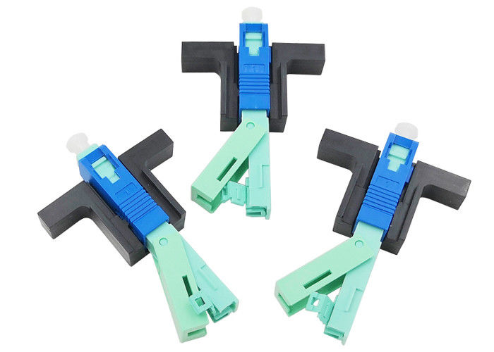 Crimp Ceramic V Slot SC UPC Fiber Optic Fast Connector Quick Single Mode FTTH Tool